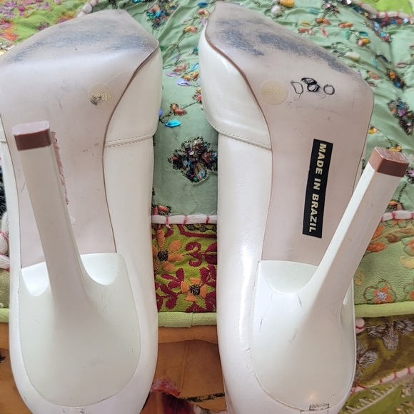 Paolo Corelli Pointed Toe Leather Pump Sz 8.5 - Picture 4 of 6